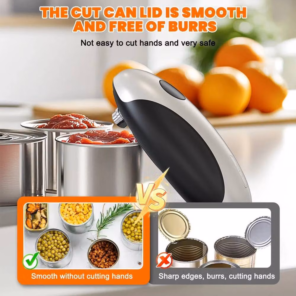 SPETLEK Portable Electric Rechargeable Automatic Can Opener in White – 3