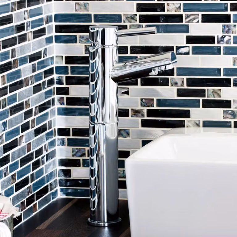 Kartell Single Lever Countertop Basin Mixer Tap in Chrome