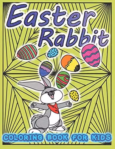Easter Rabbit Coloring Book for Kids by World of Coloring Books for Kids, Multicolour