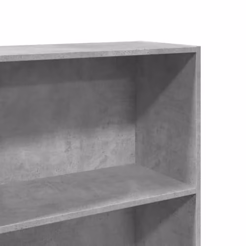 vidaXL Modern Concrete Grey Bookcase in MDF, W: 60 cm, D: 30 cm, H: 152 cm – 3