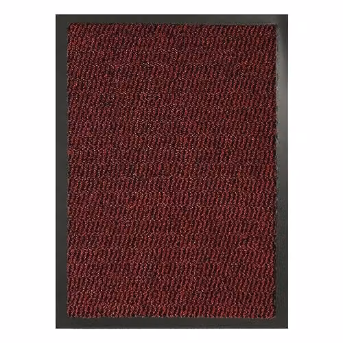 KAV Non-Slip Washable Dirt Trapper Door Mat, Red, W: 40 cm, D: 60 cm – 1