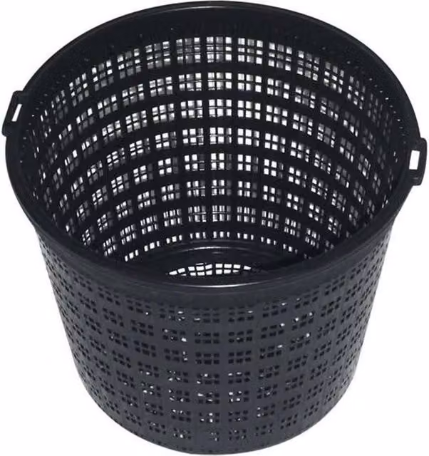 Primrose Round Aquatic Planting Basket in Black, Pack of 5, Diameter: 170 cm