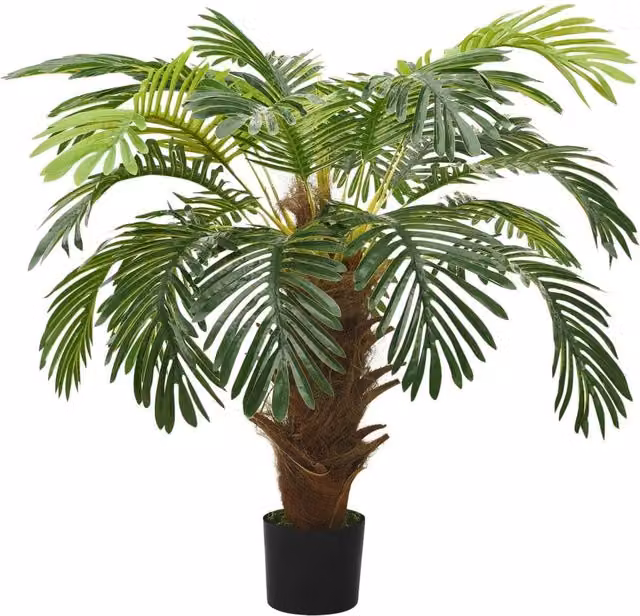 Berkfield Home Artificial Cycas Palm with Pot, Green, Height: 90 cm – 1