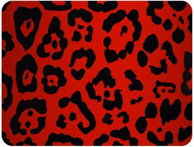 Benjamin Tate Design Red and Sand Leopard Print Fleece Blanket, W/D/H: 120 x 150 cm – 2