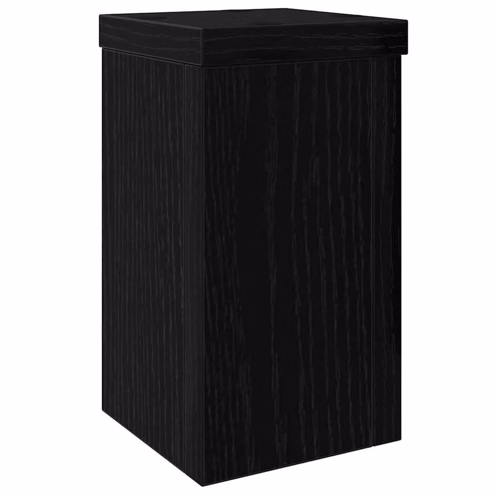 Berkfield Home Black Oak Wood Plant Stand Set of 2, W/D/H: 10 x 10 x 18 cm – 4