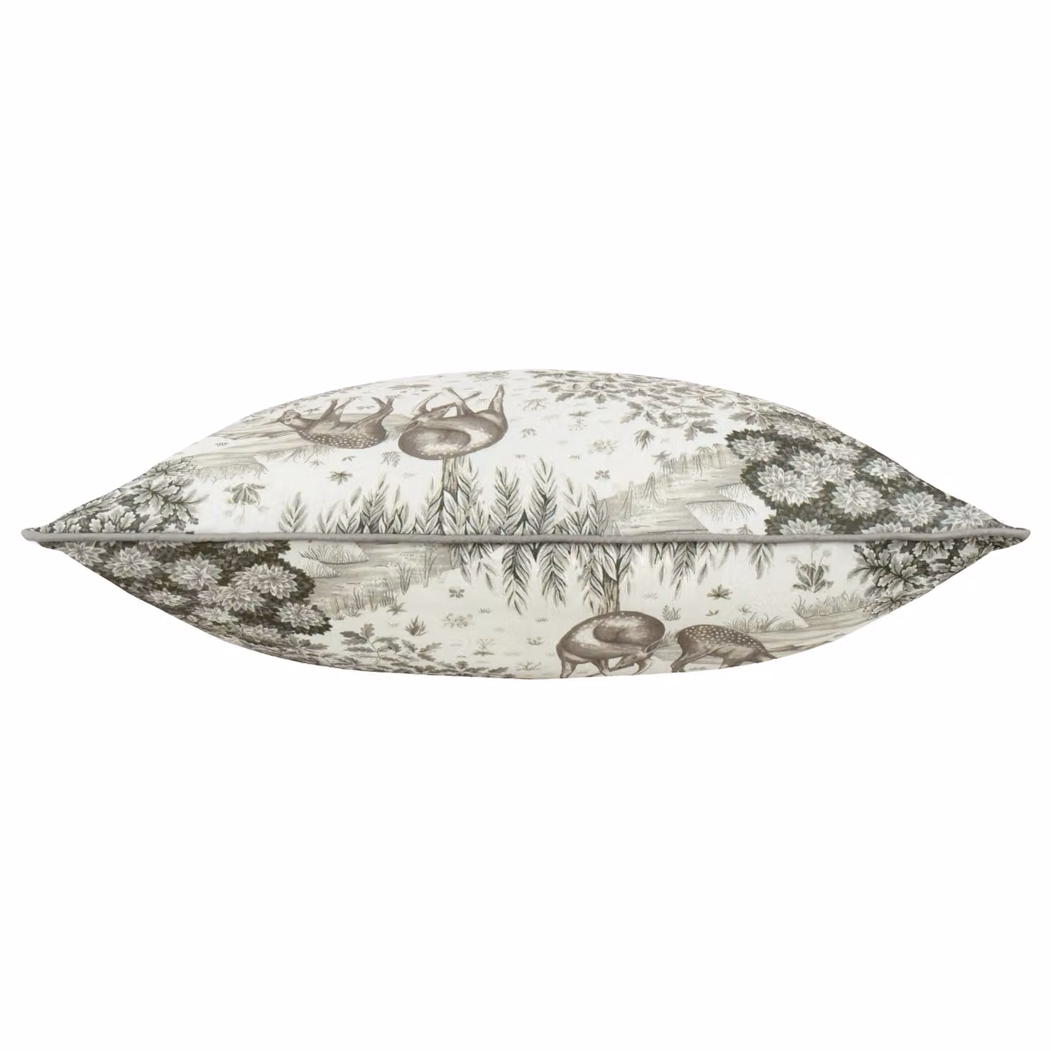 Morris & Co The Brook Printed Outdoor Linen Cushion in Beige, W/D/H: 55 x 55 x 55 cm – 3
