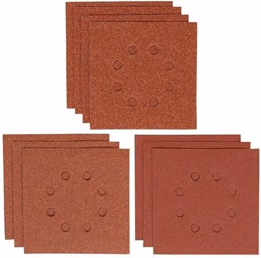 IRWIN 10 Piece Red Punched Sanding Sheet Set for Orbital Sanders – 1
