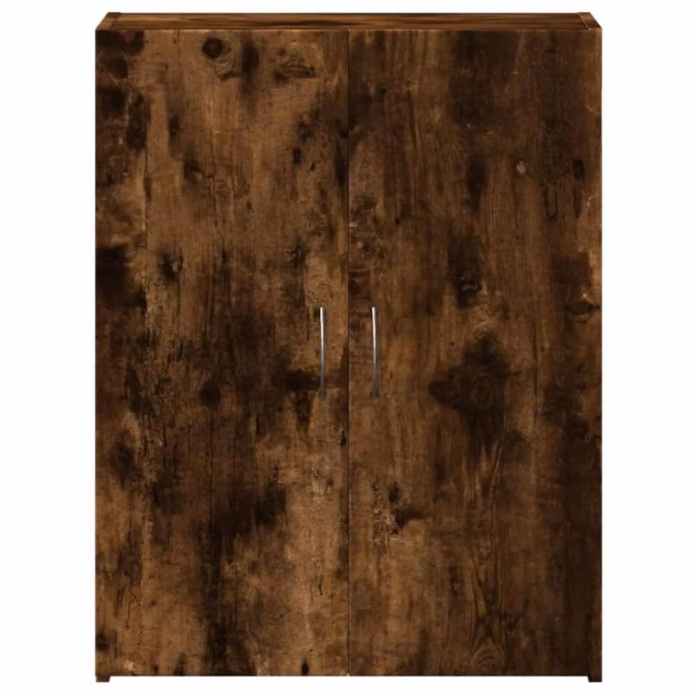 Berkfield Home Smoked Oak File Cabinet in Brown, W/D/H: 60 x 32 x 77.5 cm – 3