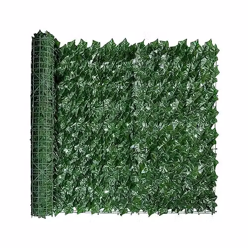 Gr8 Garden Artificial Ivy Leaf Privacy Hedge Wall Panel, Green, W: 0.5 m, L: 3 m – 2