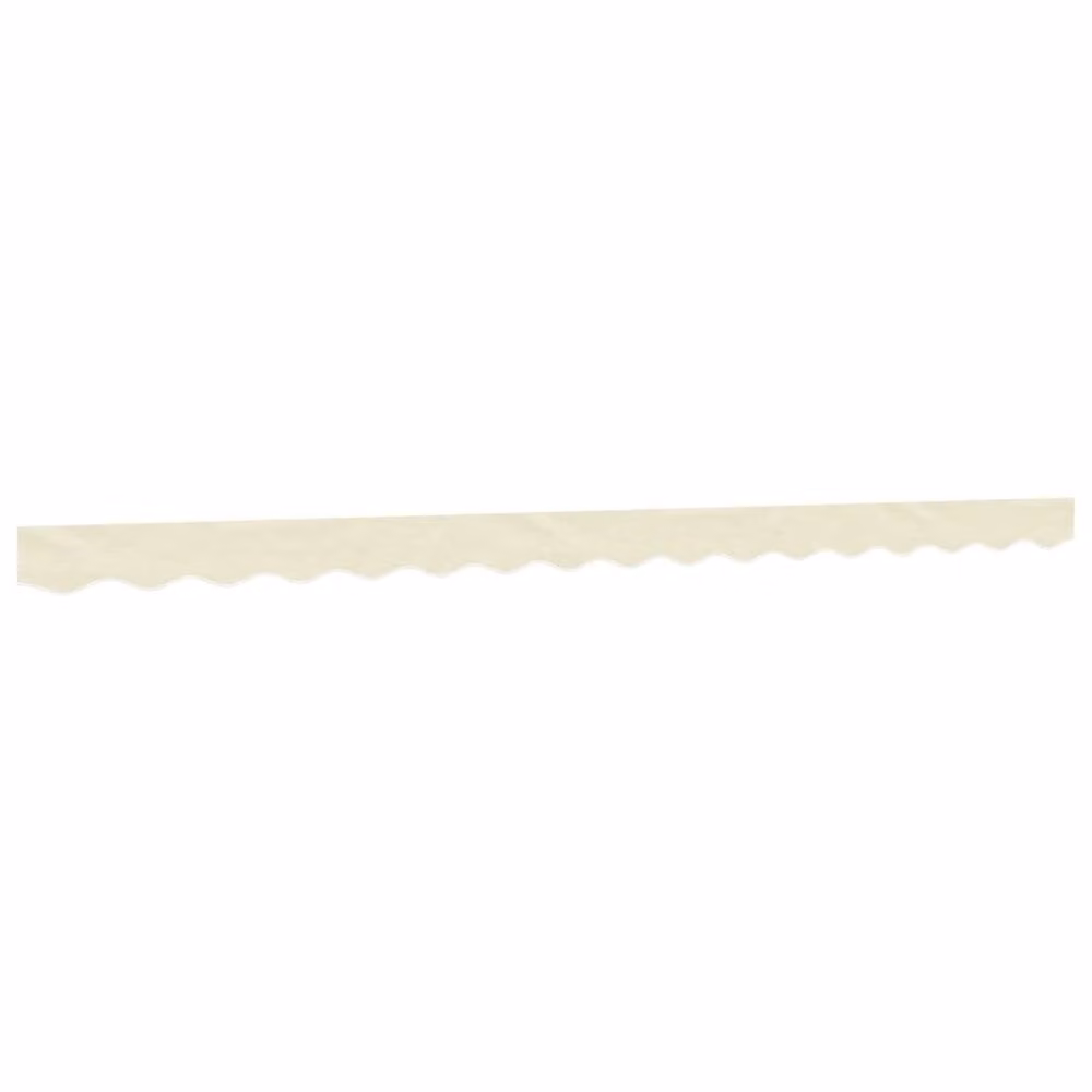 Berkfield Home Replacement Awning Valance Fabric in Beige Stripe, Polyester, Length: 4 m