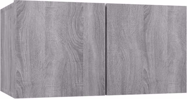 Berkfield Home Wall Mounted Hanging TV Cabinet in Grey Sonoma, W/D/H: 60 x 30 x 30 cm – 1
