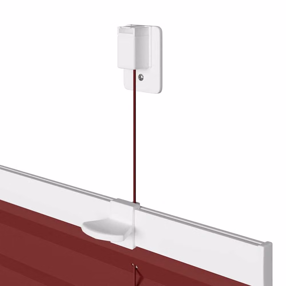 Berkfield Home Single Pleat Blind in Bordeaux Red, Polyester, W: 55 cm, H: 200 cm – 3