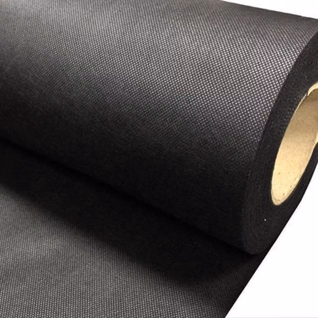 True Products Black Spunbonded Weed Control Landscaping Membrane 70gsm, W: 1 m, L: 100 m