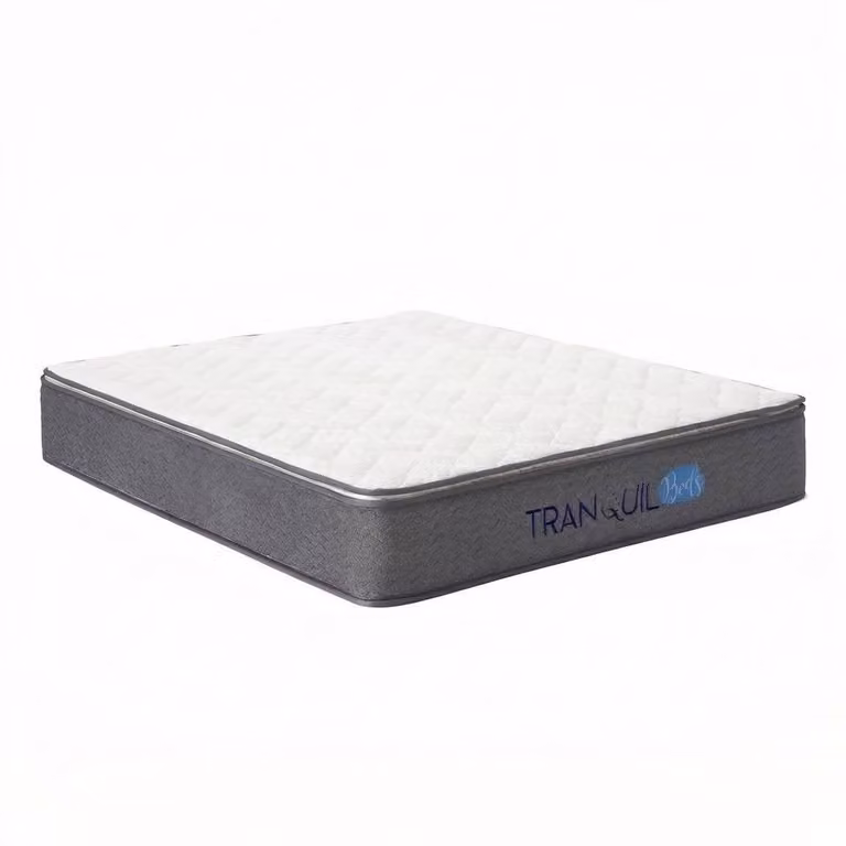 FWStyle Repose Pillow Top Pocket Sprung UK Double Mattress in White, W/D/H: 140 x 200 x 25 cm