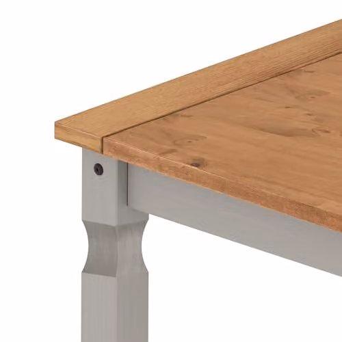 Mercers Furniture Corona Grey Extending Dining Table, Solid Pine Wood, W/D/H: 160 x 91 x 76 cm – 3