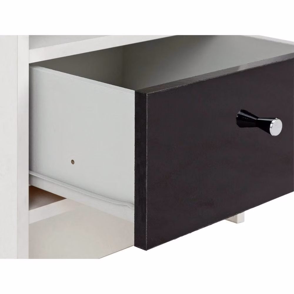 ERGOVEXA Compact Wooden Bedroom Bedside Cabinet and Minimalist Side Table Storage – 4
