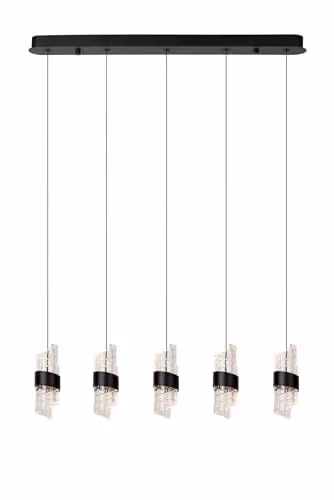 Lucide Kligande Dimmable Height Adjustable LED Pendant Light, Black – 1