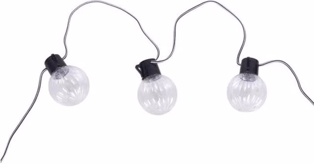 KDMD LED Marquee Sphere String Lights with 10 Warm White Bulbs, 3.2m Length – 1