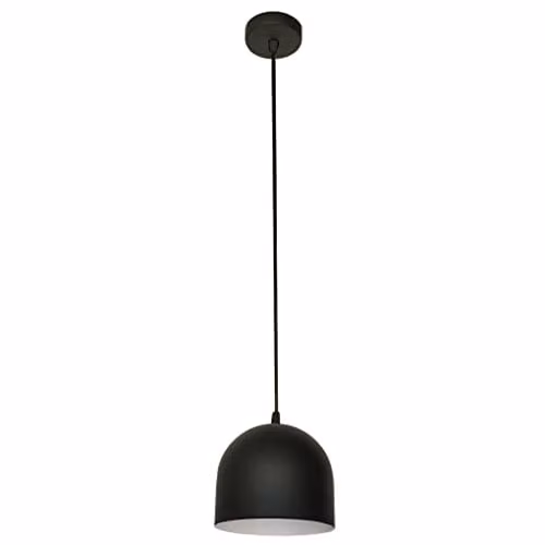 Netlighting Helam Madison Dome Pendant Ceiling Light in Black and White, Diameter: 17 cm