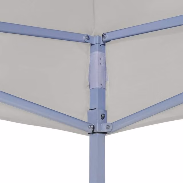 Berkfield Home Professional Folding Party Tent in Beige with Steel Frame, W: 200 cm, D: 200 cm