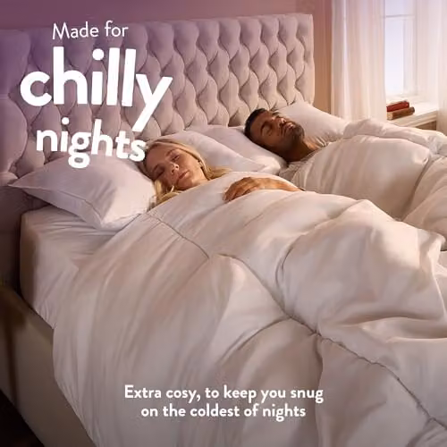 Slumberdown Chilly Nights 15 Tog Winter Duvet, White, W/D/H: 260 x 220 x 220 cm – 2