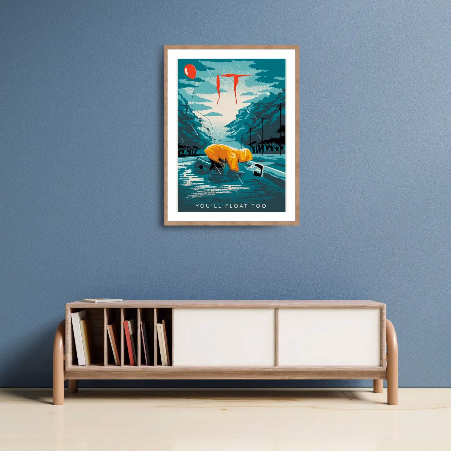 FaNaTtik Multicolour IT Pennywise Limited Edition Art Print, W: 42 cm, H: 30 cm – 2