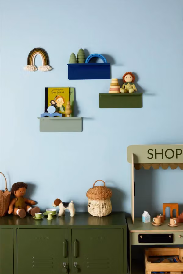 Mustard Made The Ledge In Sage Small Wall Mounted Metal Shelf, Green, W/D/H: 35 x 13 x 12 cm – 3