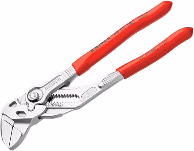 Knipex 86 03 Series Pliers Wrench in Silver and Multicolour