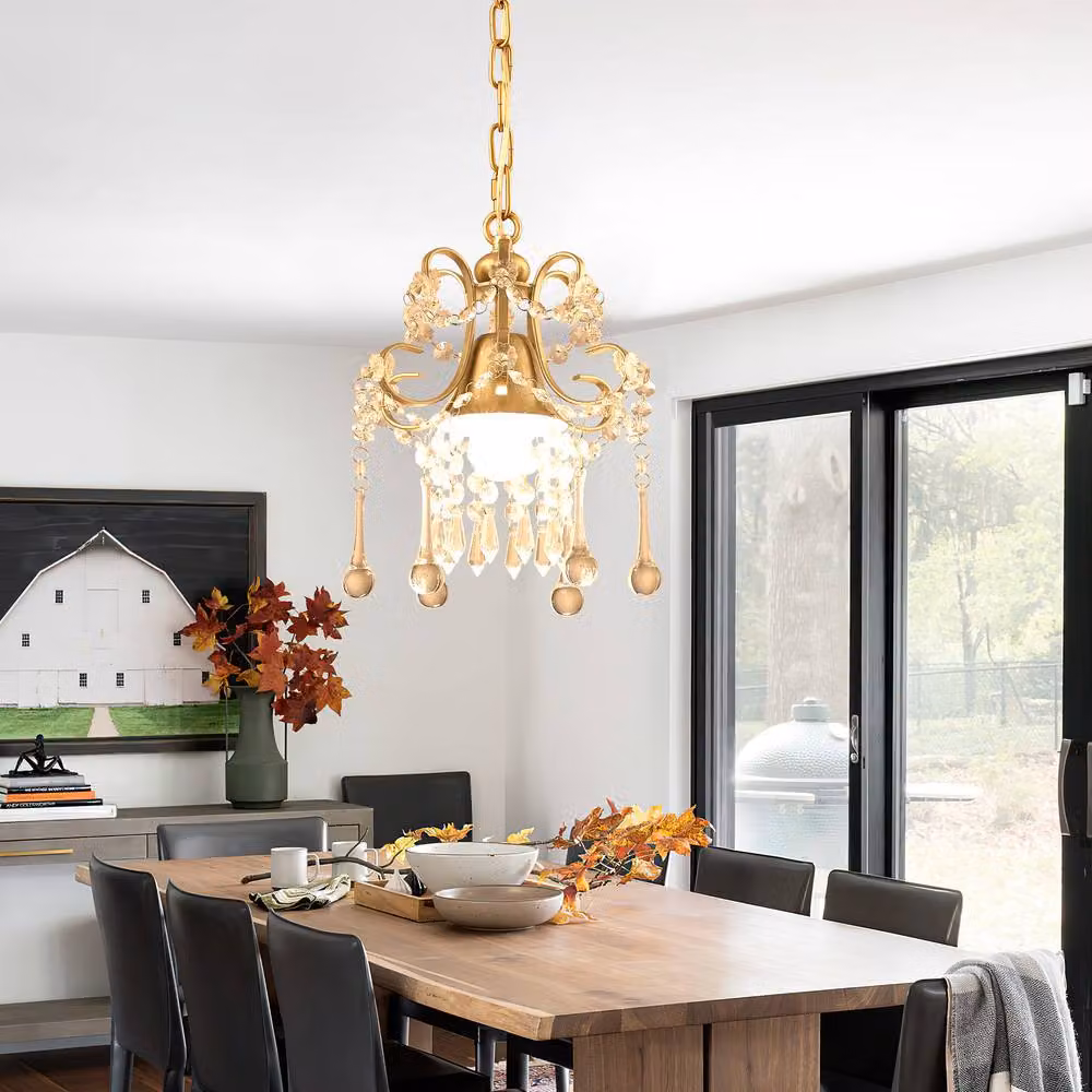 NIVOR Dimmable Crystal Empire Ceiling Chandelier in Gold/Brass – 2