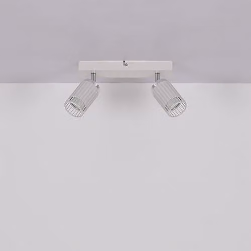 Globo Lighting Netlighting Adjustable Ceiling Spotlight in White and Chrome, 26 cm – 5