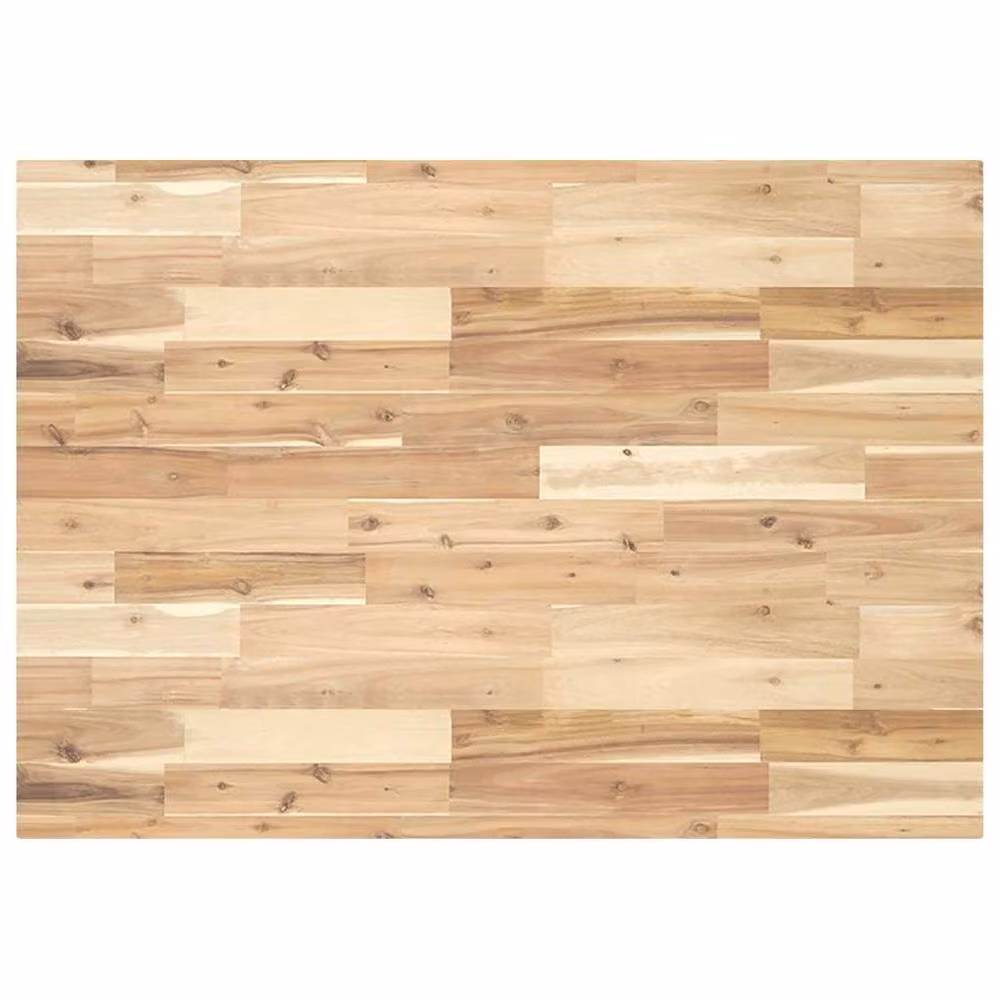 Berkfield Home Versatile Solid Wood Acacia Desk Top in Brown, W: 100 cm, D: 70 cm, H: 4 cm – 2