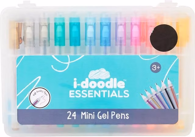 i-doodle Mini Multicolour Gel Ink Pens, Pack of 24