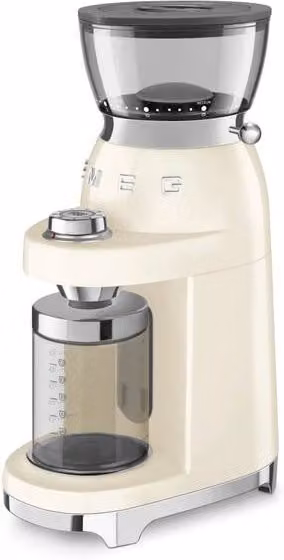 Smeg Conical Burr Coffee Grinder in Beige