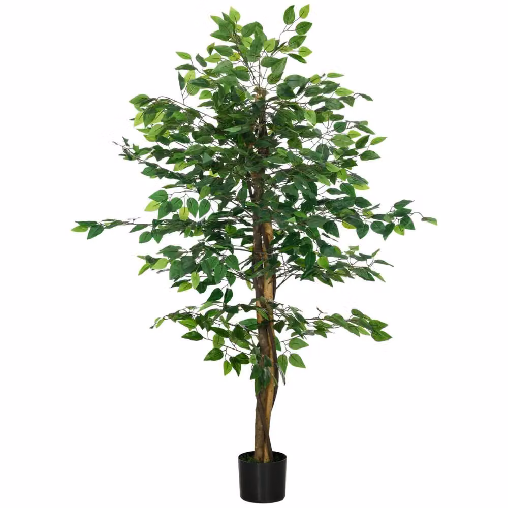 Wyld Haus Larane 150 cm Artificial Ficus Tree in Green with Stabilised Pot Base – 2