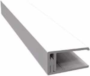 Freefoam White Weatherboard Cladding Two Part Edge Trim, 3m