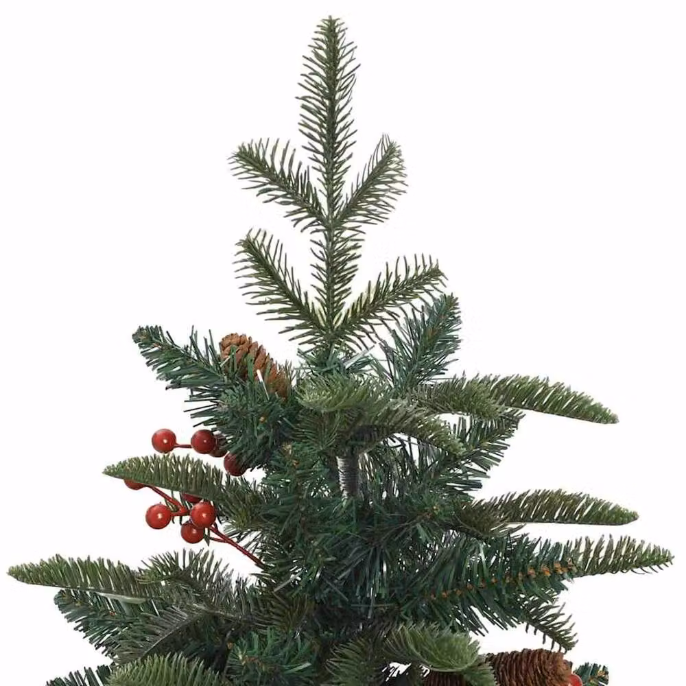 Berkfield Home Elegant Green Artificial Christmas Tree with 150 LEDs and Stand – 4