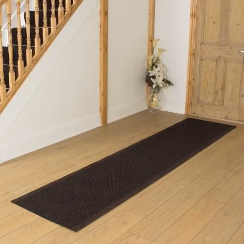 runrug Aztec Hallway and Kitchen Runner Rug, Brown, W: 80 cm, L: 360 cm – 4