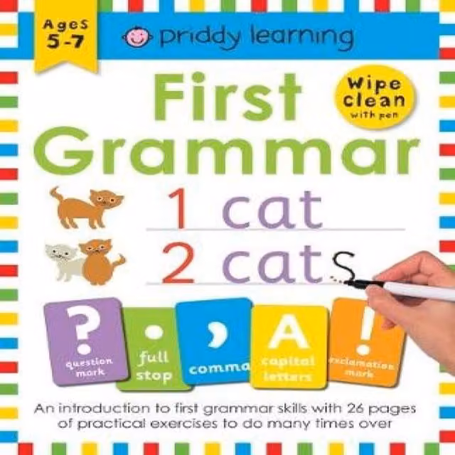 Priddy Books First Grammar Spiral Bound Multicolour Paper Book