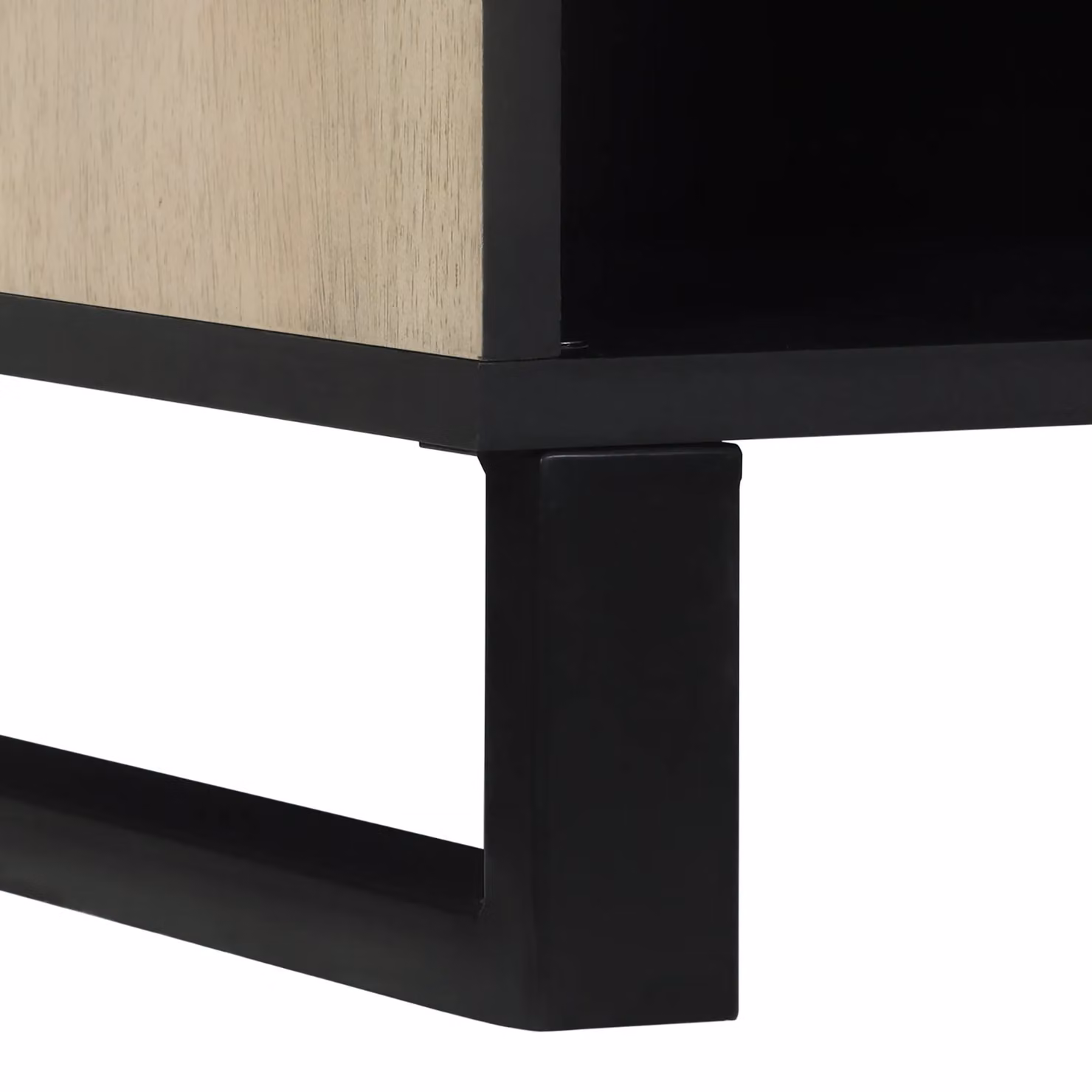 Berkfield Home Media Storage Cabinet with Shelf and Door in White and Black – 5
