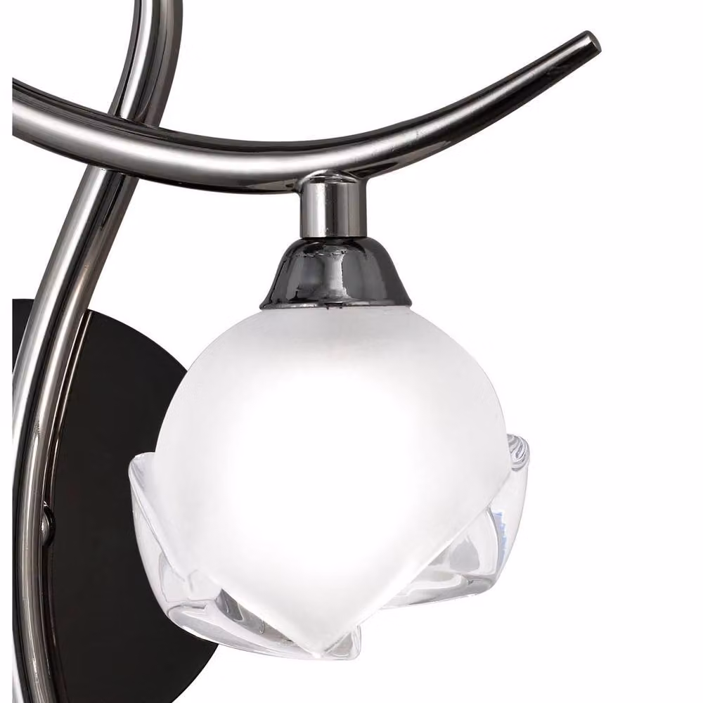 Netlighting Fragma Wall Lamp with 1 G9 Light in Black and Chrome – 4