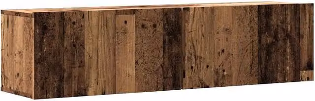 Berkfield Home Wall Mounted TV Cabinet in Old Wood Brown, W/D/H: 120 x 30 x 30 cm – 1