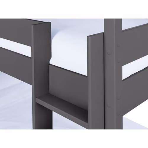 Julian Bowen Trio Two-Tier Bunk Bed in Anthracite Grey with Side Compartments – 3
