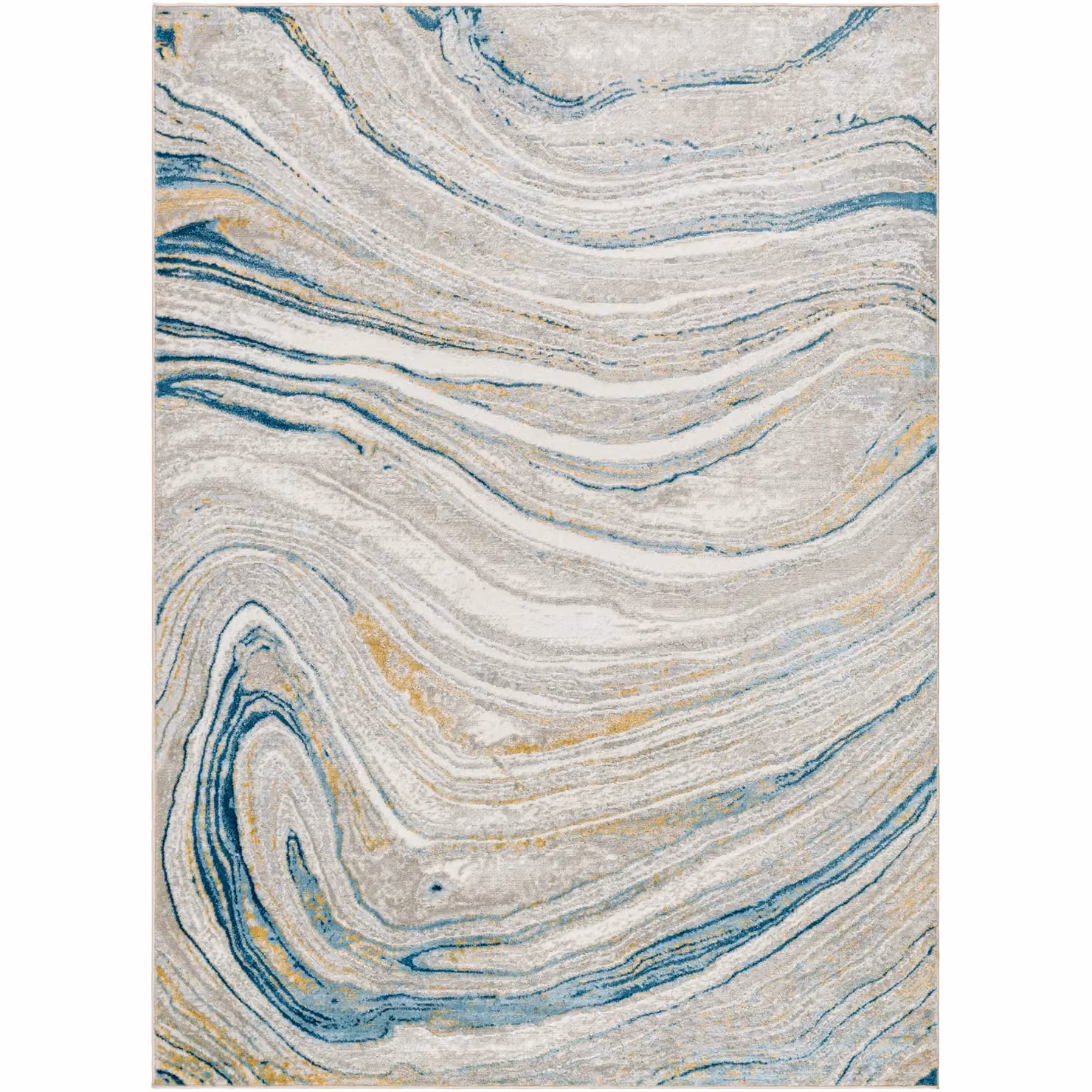 Livabliss San Francisco Modern Geometric Graphic Living and Dining Rug in Petrol Multicolour, W: 200 cm, D: 275 cm – 2