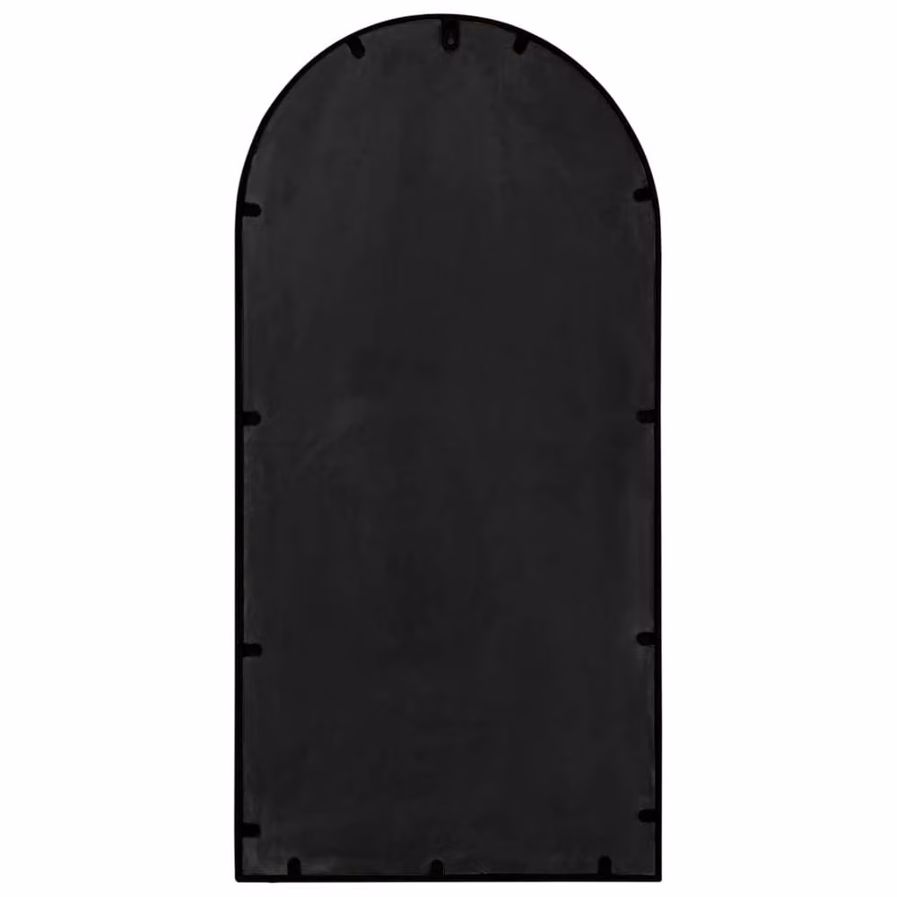 Berkfield Home Antique Black Metal Rectangular Wall Mirror W: 90 cm, H: 45 cm – 4