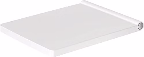 Duravit Vero Air Toilet Seat in White and Silver – 1