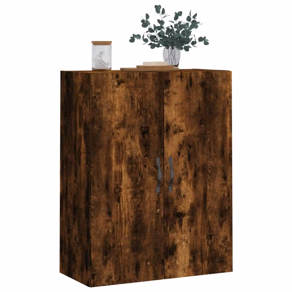 Berkfield Home Wall Mounted Smoked Oak Cabinet in Brown, W/D/H: 69.5 x 34 x 90 cm – 4