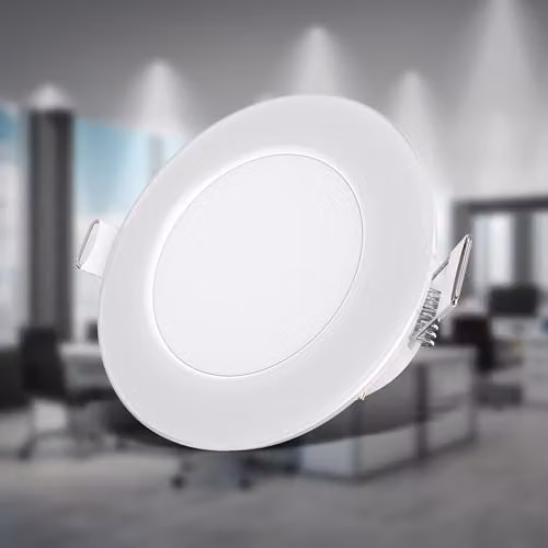 B.K.Licht Set of 5 White IP65 Waterproof LED Recessed Spotlights for Bathroom, Neutral White 4000K, Round – 3
