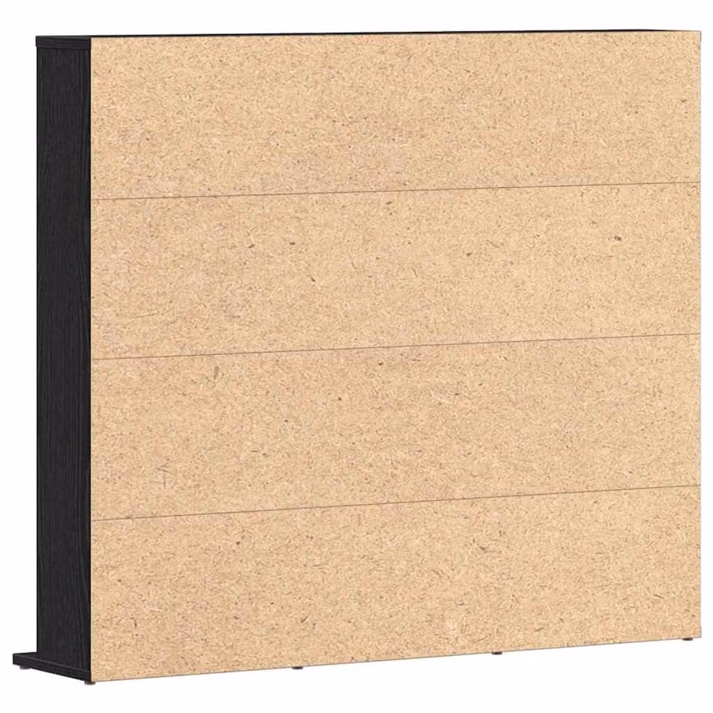 Berkfield Home Black Oak CD Cabinet, W: 100 cm, D: 23 cm, H: 89.5 cm – 5