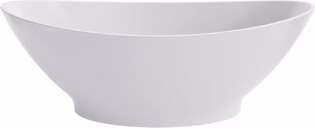 Balterley Gradbach Luxury Contemporary Oval Double Ended Freestanding Bath, Matt White, W: 189 cm, D: 90 cm, H: 56 cm