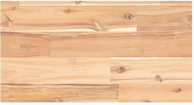 Berkfield Home Floating Wall Mounted Shelf in Brown Untreated Solid Acacia Wood, W/D/H: 60 x 20 x 2 cm – 1
